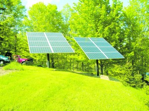 Solartech installation in a Vermont Meadow.
